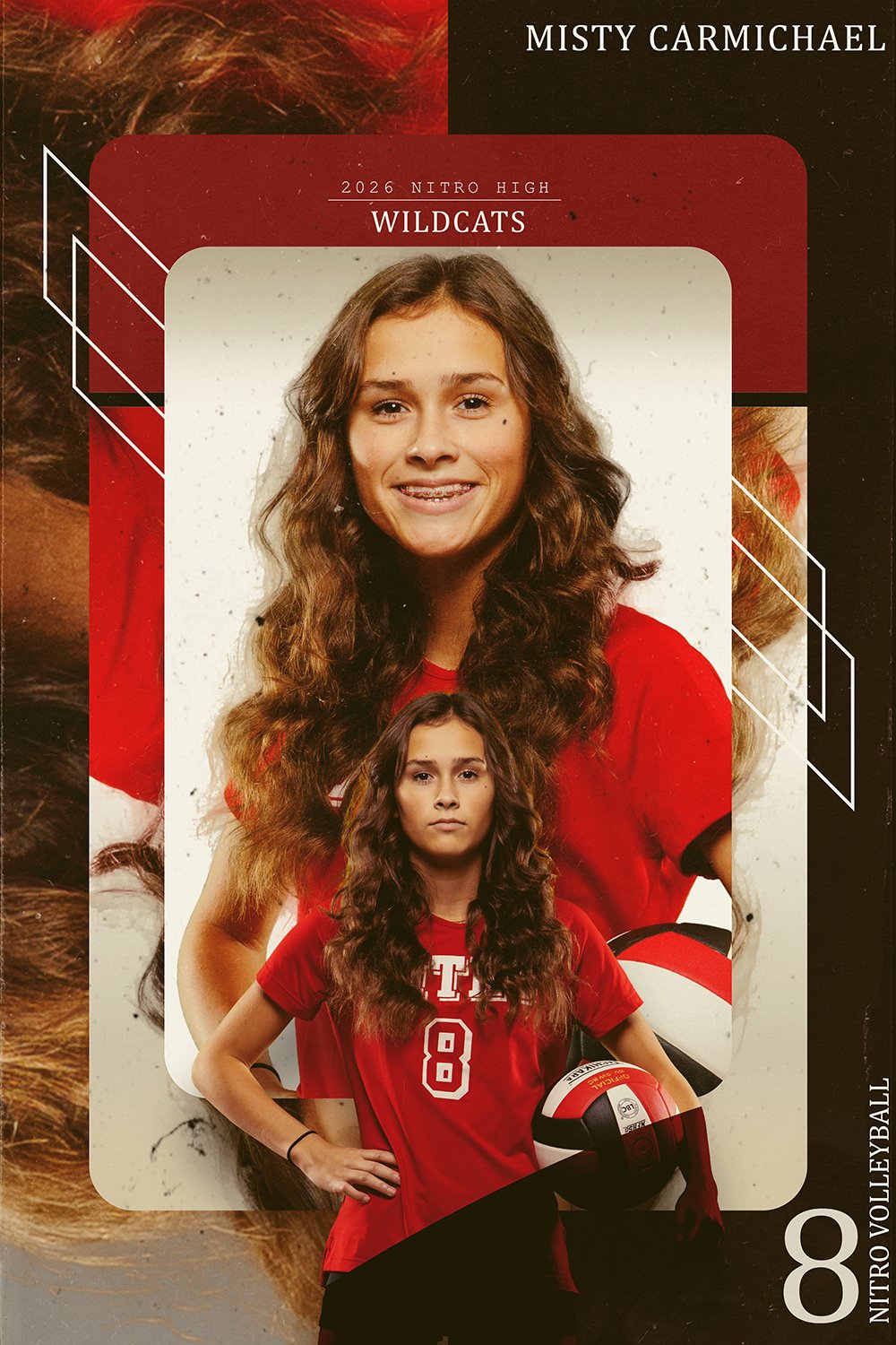 Blocked Out, Photoshop Template, Digital Background, Sports Design, School Pics, Photo Day, Media Day, Composite Photography, Portraits, T&I, Volume Photos, Modern