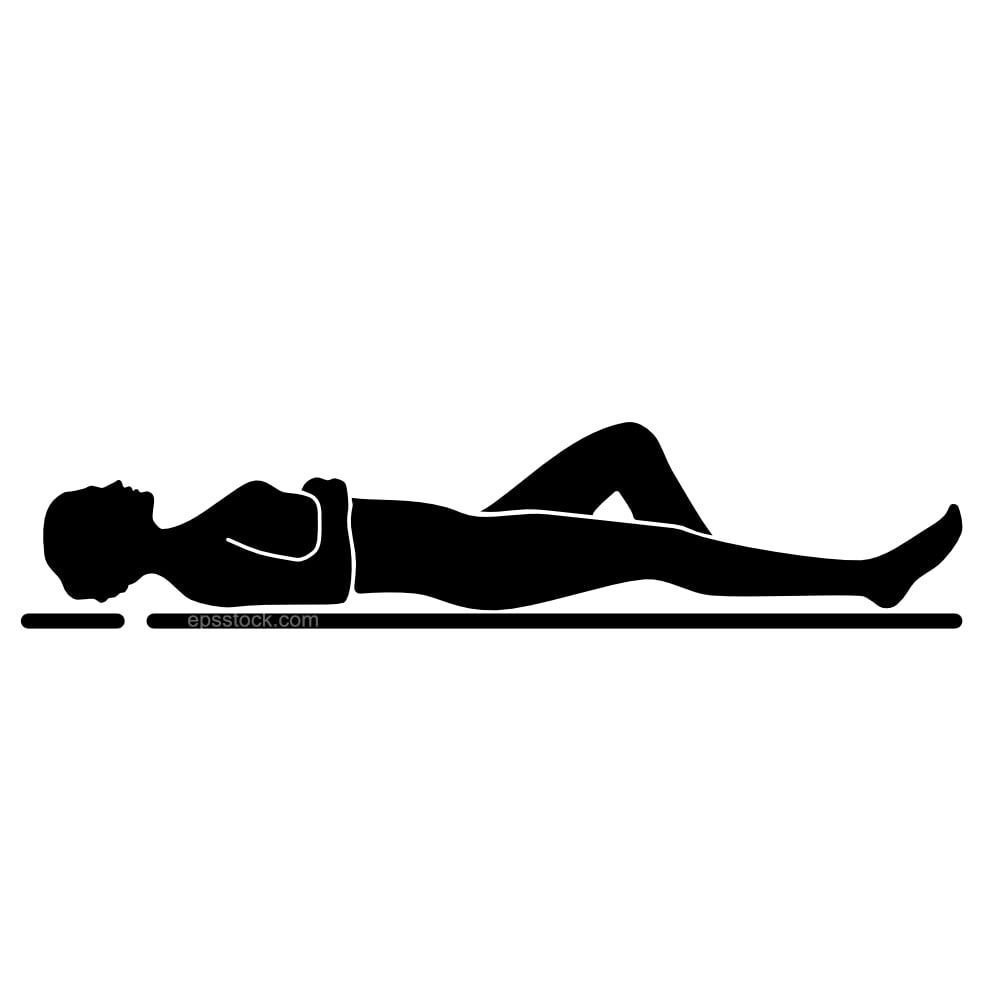 a woman is lying in bed