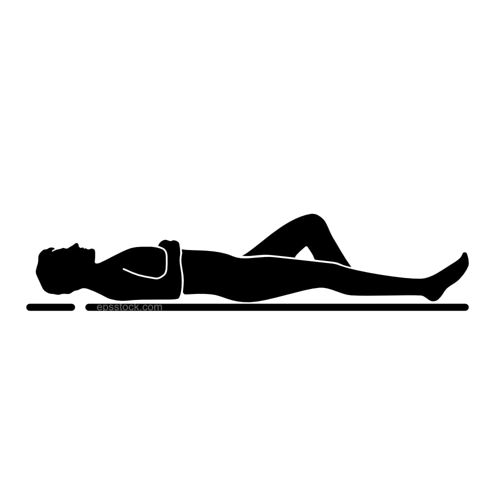 a man is lying in bed