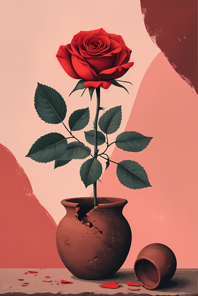 Bohemian Rustic Floral Vase Art Bundle | Roses, Daisies & Thistle Art Collection. Add warmth and timeless charm to your creative projects with this bohemian rustic floral art bundle. Featuring roses, daisies, and thistles arranged in earthy clay vases and