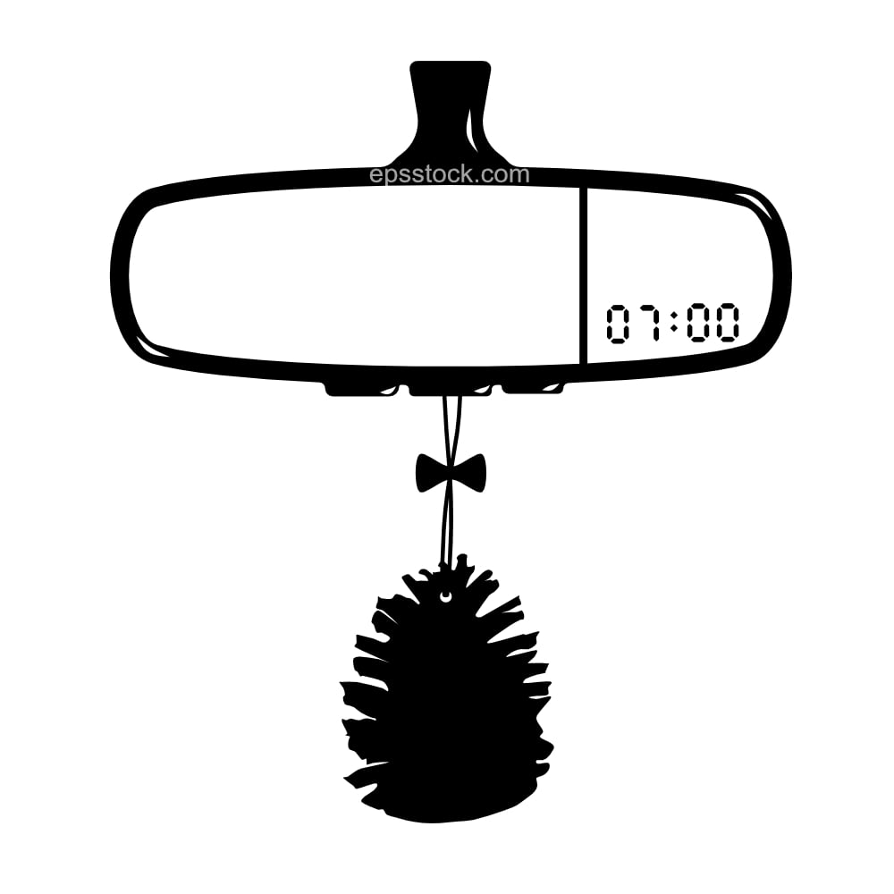 air freshener on Car rearview mirror symbol