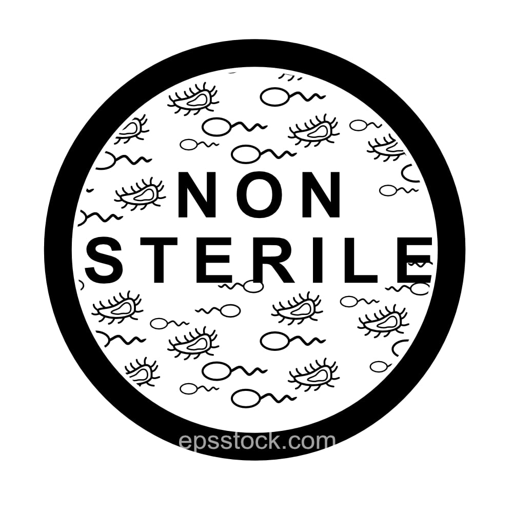 Non sterile symbol