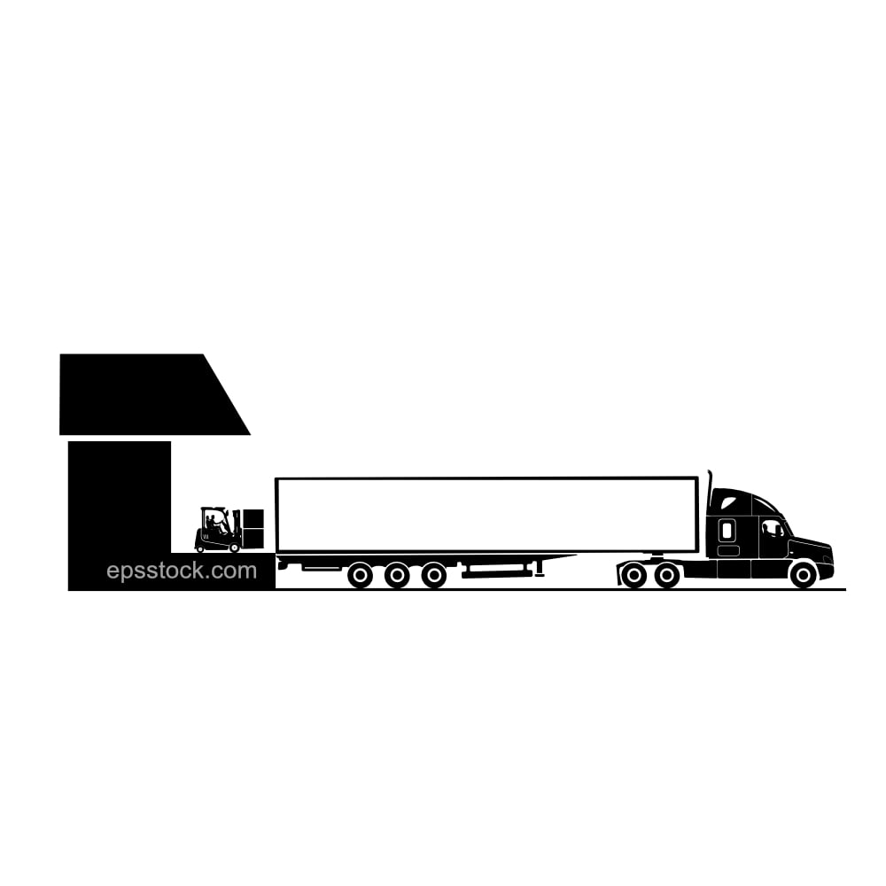 Unloading big truck