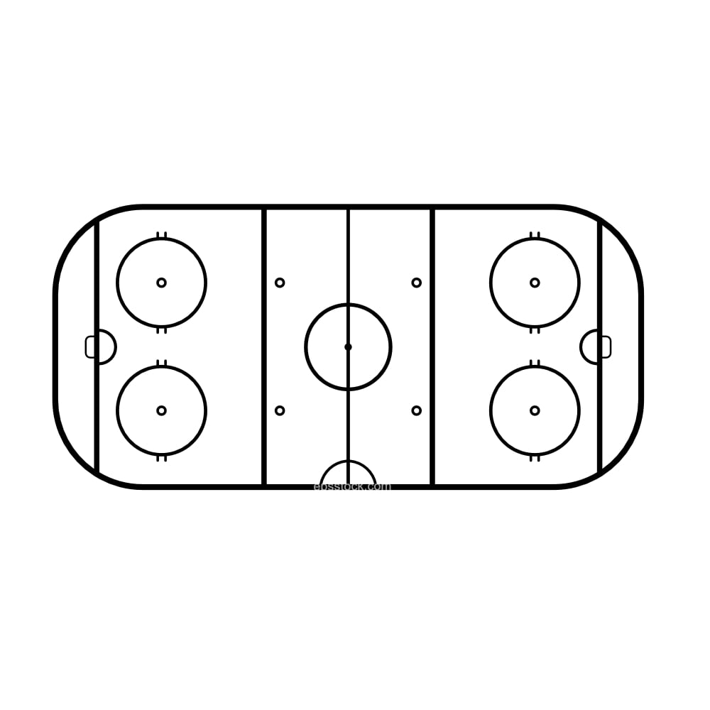 Ice hockey field symbol