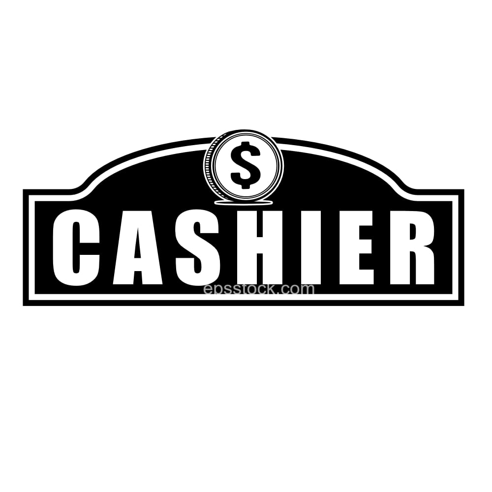 Cashier sign