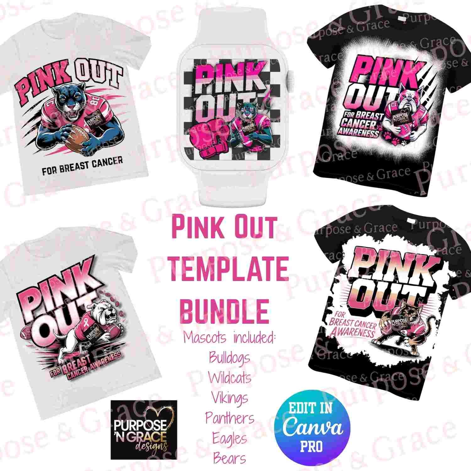 PINK OUT Template BUNDLE - Payhip