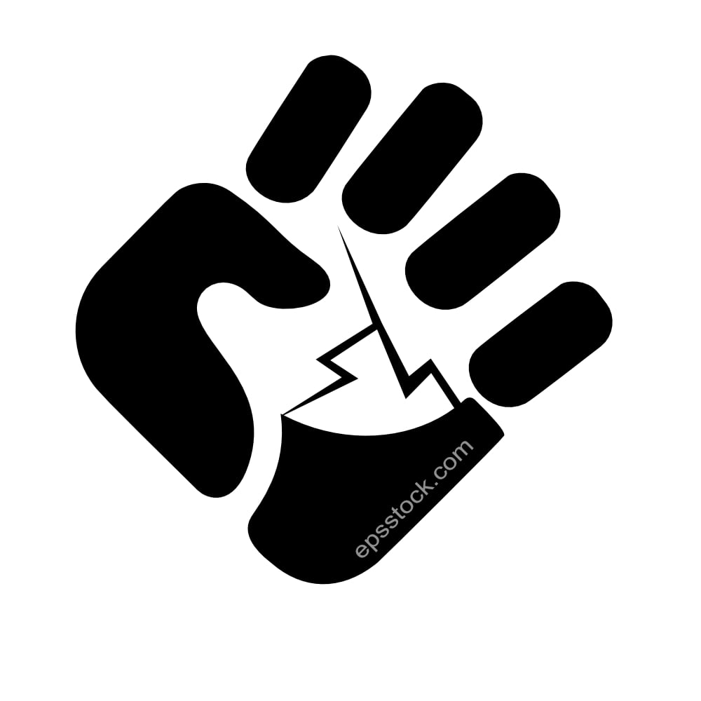 hand breaking stone