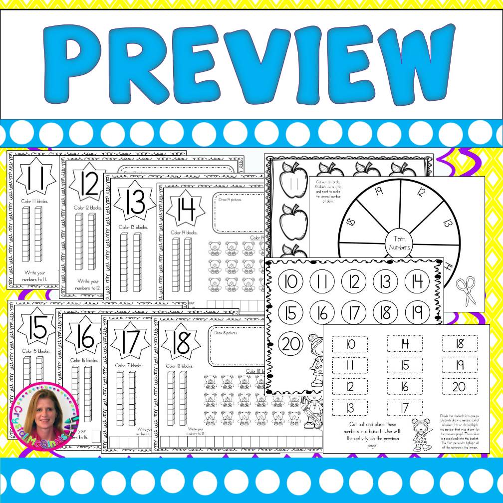 Tricky Teens Teen Numbers Worksheets Kindergarten Math Teen Number Activities