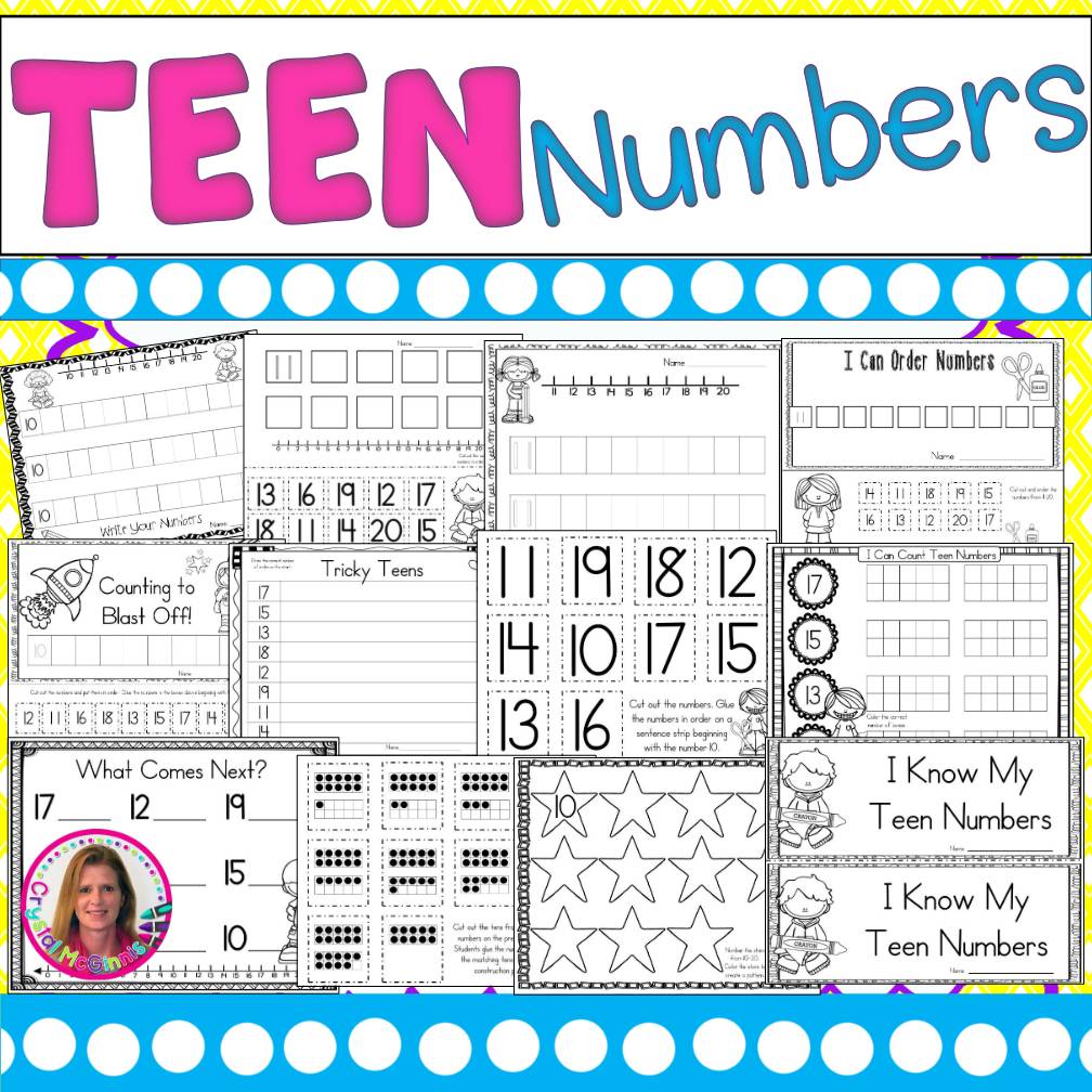 Tricky Teens Teen Numbers Worksheets Kindergarten Math Teen Number Activities