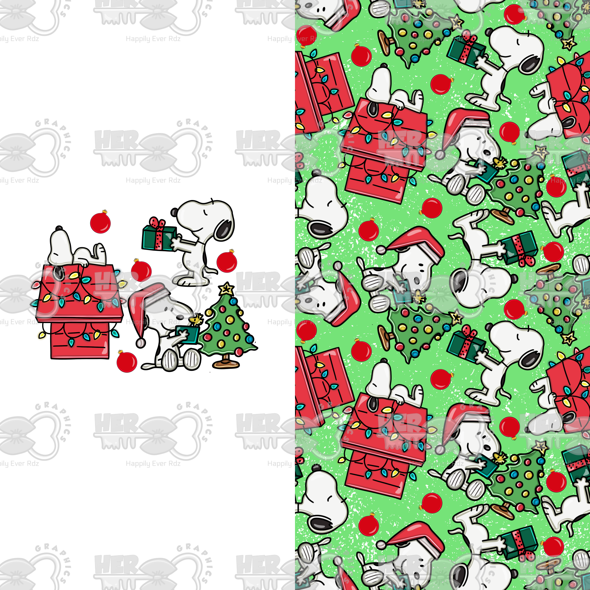 Snoopy Christmas Seamless - Payhip