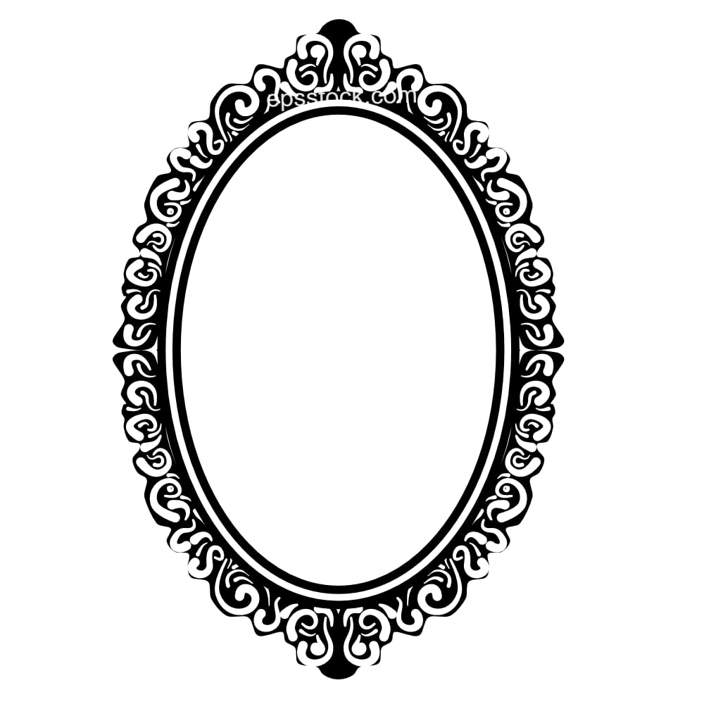 Oval  Wall vintage Mirror