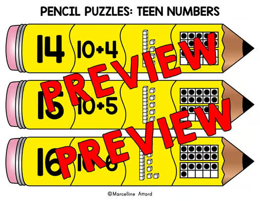 BACK TO SCHOOL ACTIVITY 1ST GRADE MATH REVIEW CENTER DECOMPOSING TEEN NUMBERS