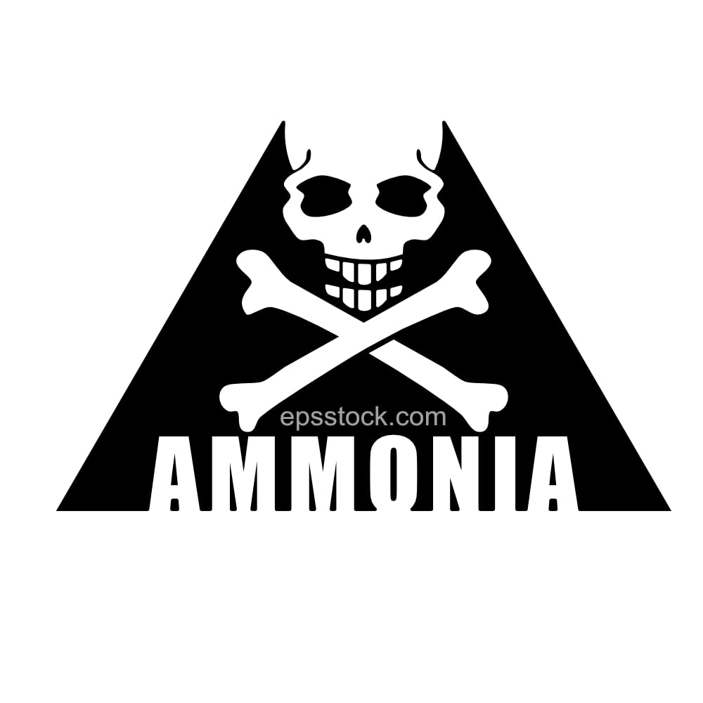Danger Ammonia Symbol Sign
