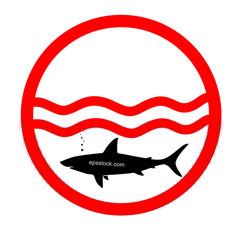 No Swimming Shark Sighted Sign