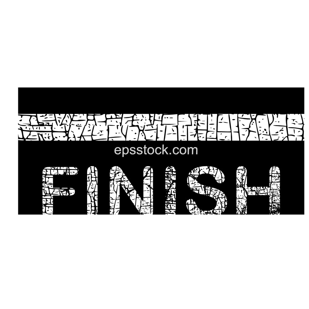 Finish line symbol