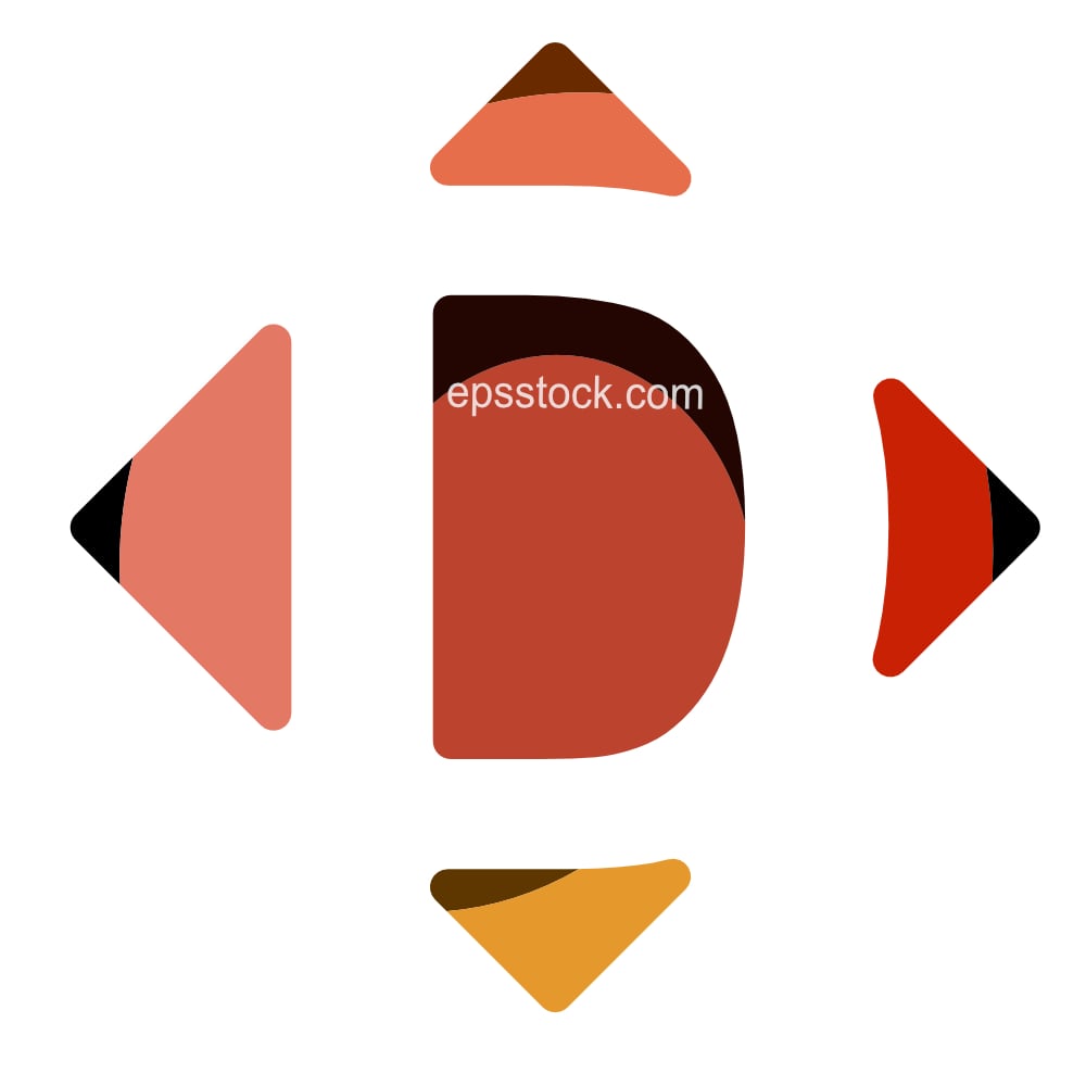 Letter D symbol