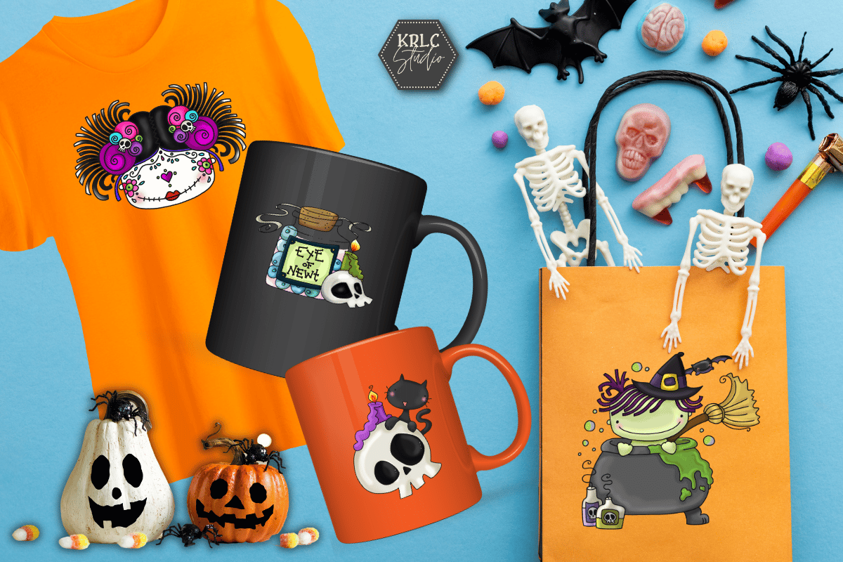 Halloween Treaties Clipart - KRLC Studio