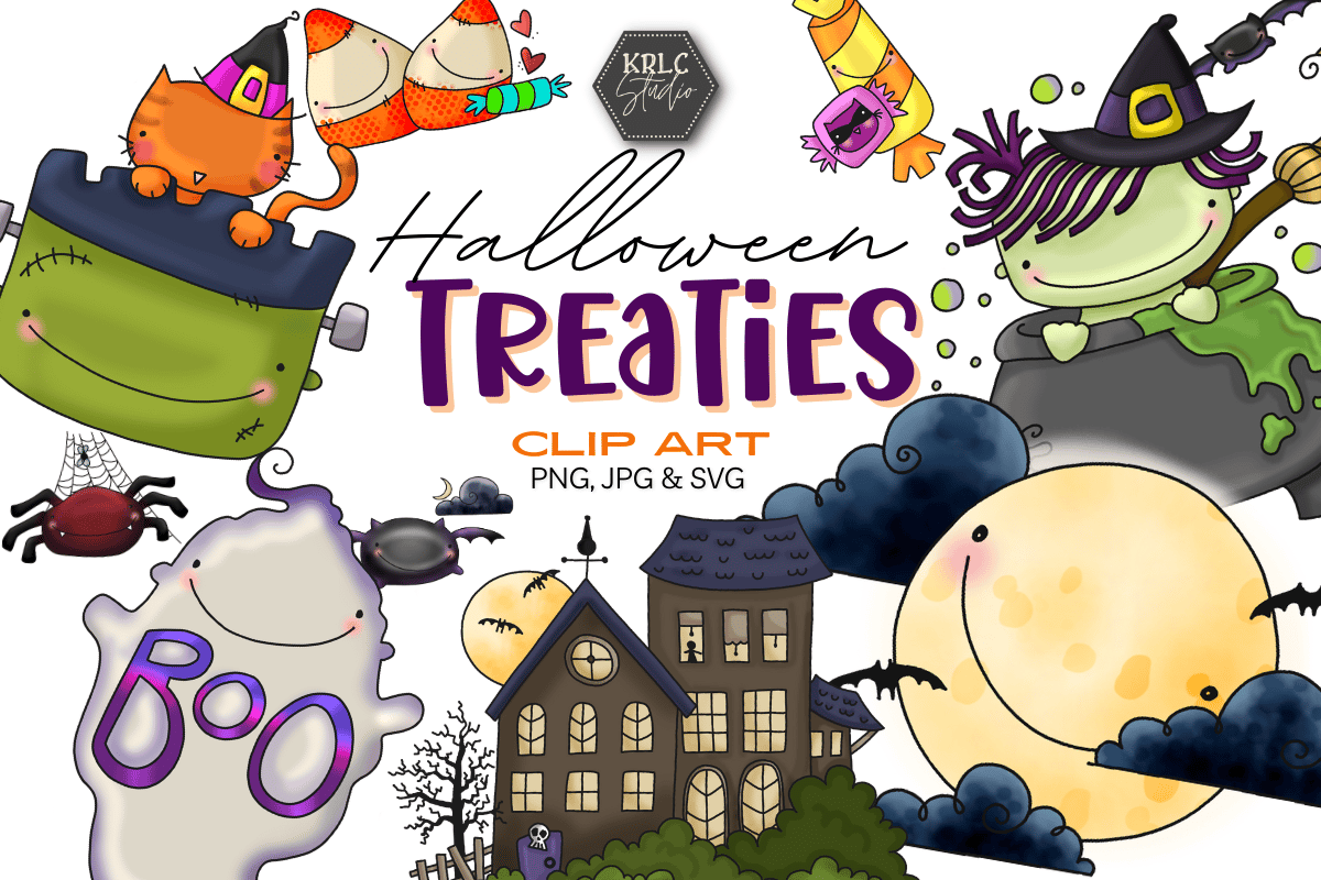 Halloween Treaties Clipart - KRLC Studio Cover