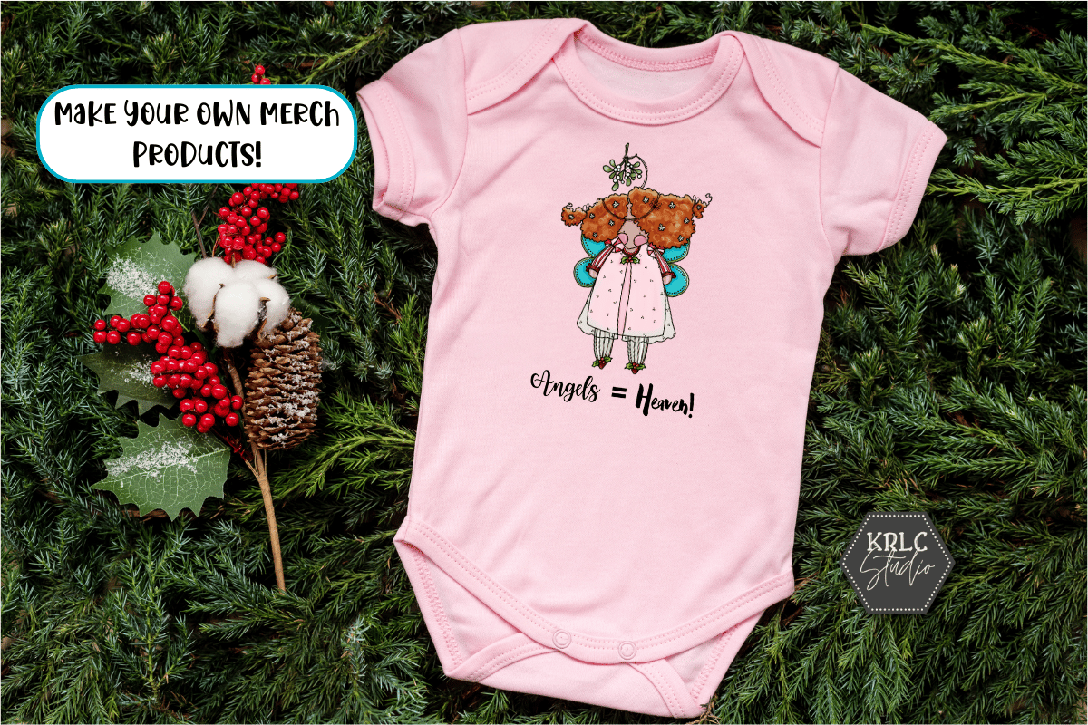 Christmas Angels Clipart - KRLC Studio