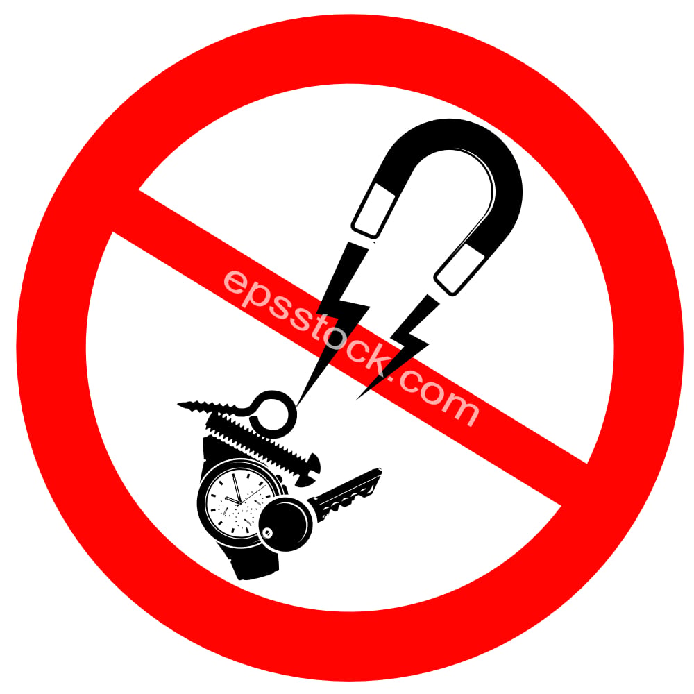 Prohibition No metallic articles or watches
