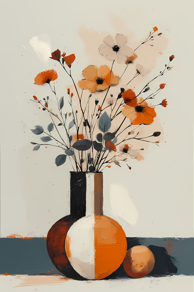 Modern Vintage Flower Vase Illustrations. Bring timeless beauty into your creative projects with this Floral Still Life Art Bundle, featuring vintage-inspired botanical illustrations blended with touches of modern minimalism. Each design showcases delicat