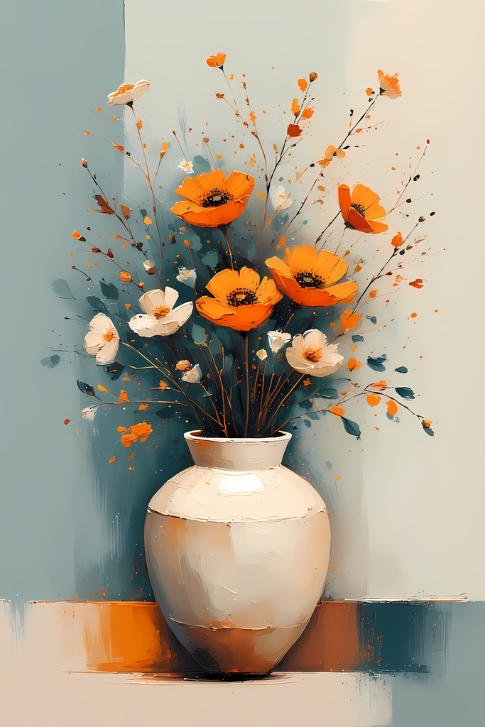 Modern Vintage Flower Vase Illustrations. Bring timeless beauty into your creative projects with this Floral Still Life Art Bundle, featuring vintage-inspired botanical illustrations blended with touches of modern minimalism. Each design showcases delicat