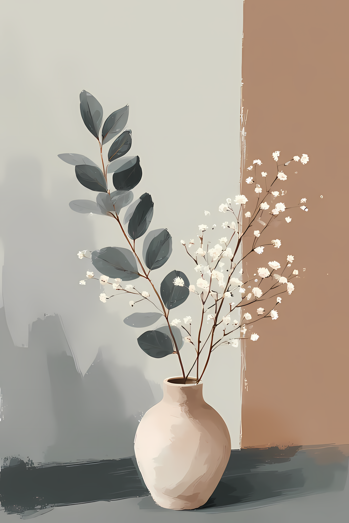 Modern Vintage Flower Vase Illustrations. Bring timeless beauty into your creative projects with this Floral Still Life Art Bundle, featuring vintage-inspired botanical illustrations blended with touches of modern minimalism. Each design showcases delicat