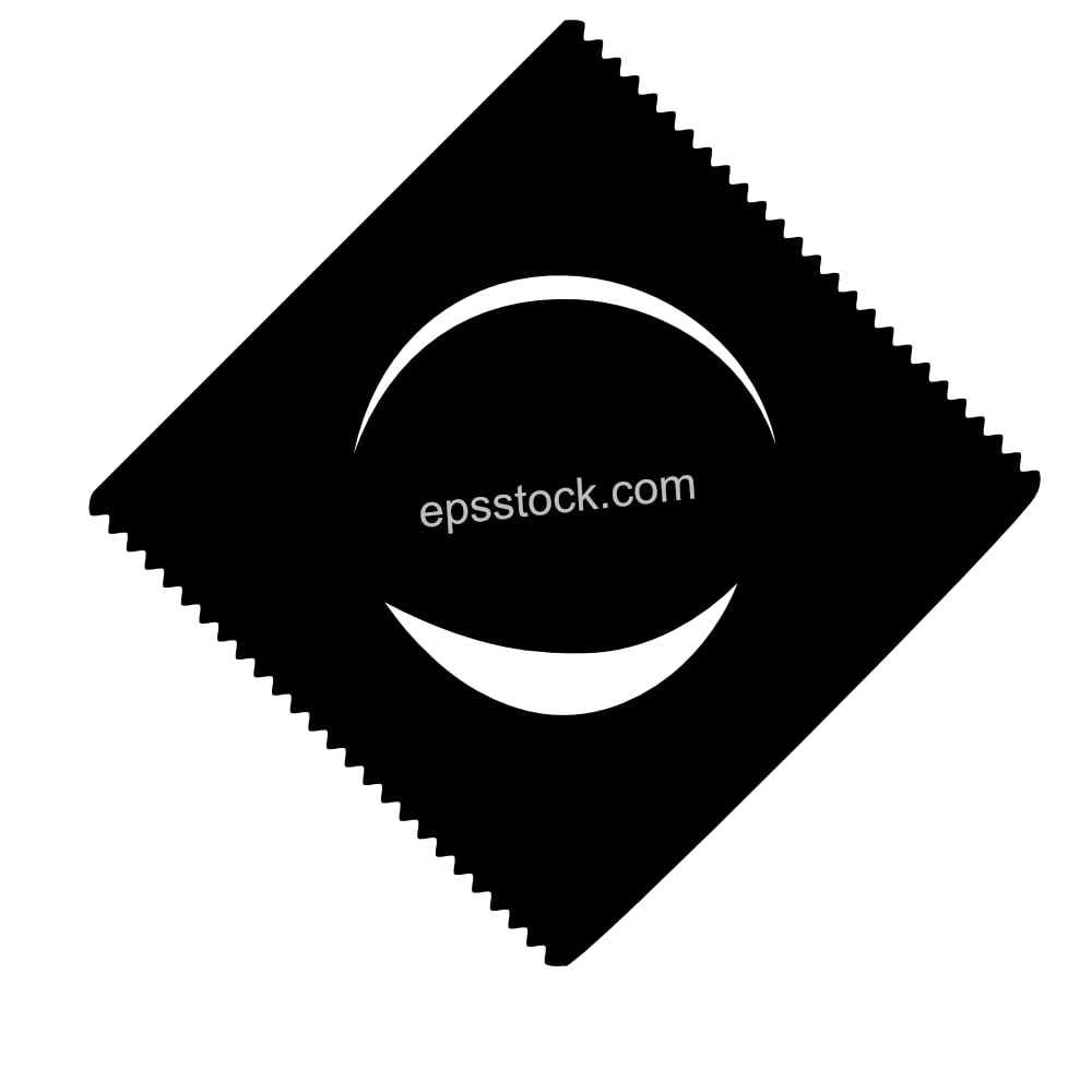 Condom packaging symbol