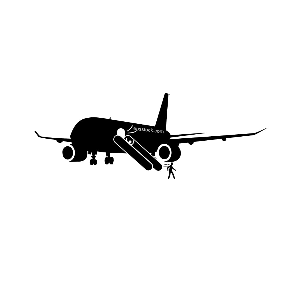 Evacuation from airplane