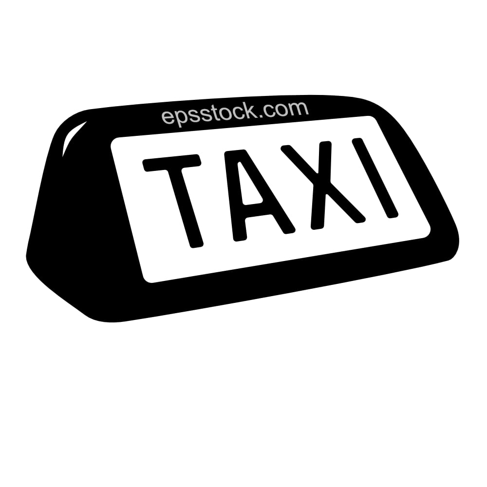 Airport taxi sign