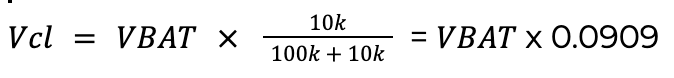 Voltage divider formula