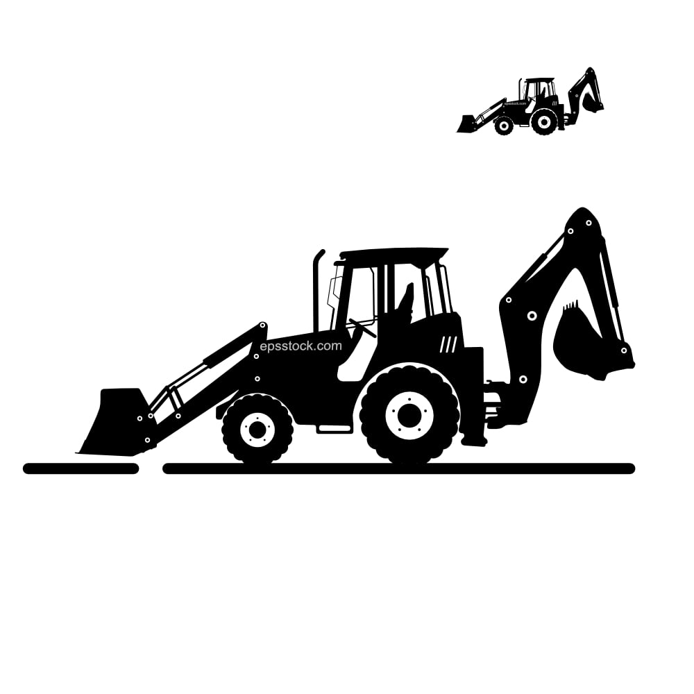 Backhoe symbol