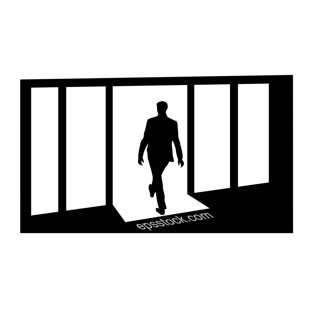 Automatic glass door