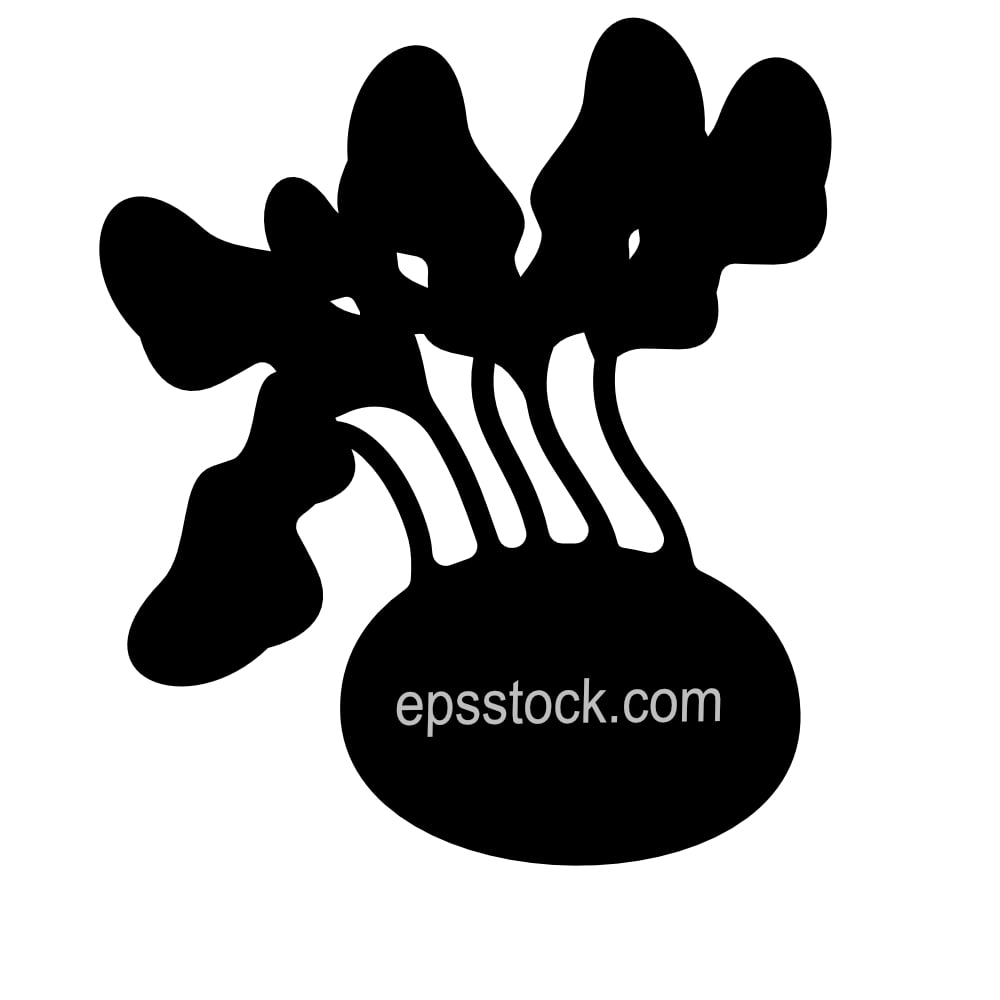 Kohlrabi vegetable symbol