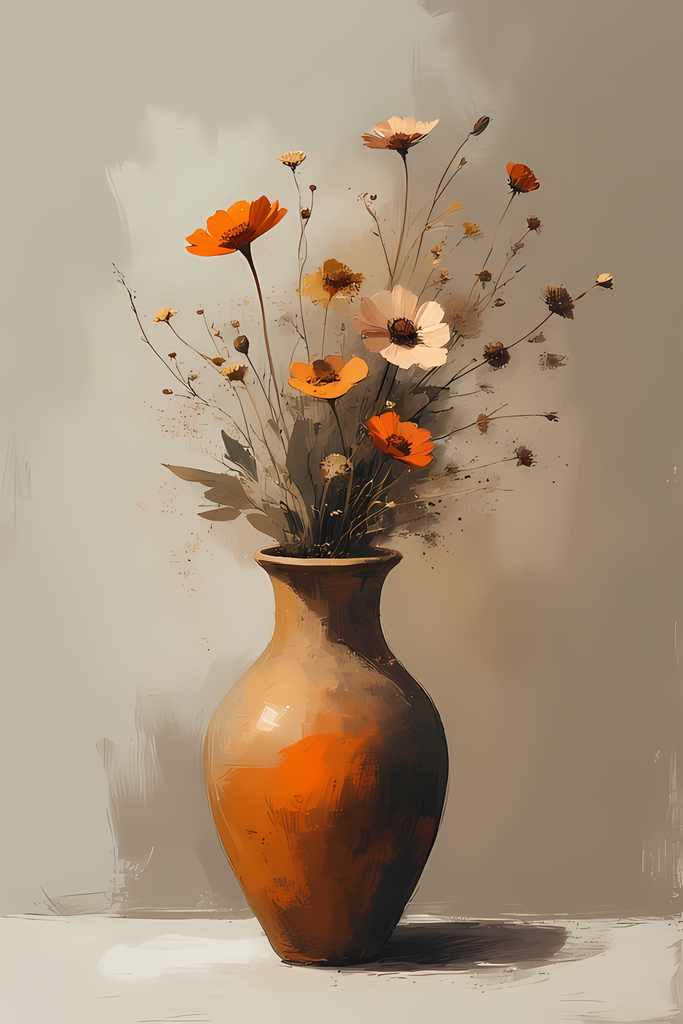 Mid-Century Inspired Botanical Prints | Elegant Floral Digital Art Collection. This Geometric Vintage Floral Art Bundle blends the timeless elegance of still life florals with a modern illustrative twist. Each design features vases of flowers paired with 