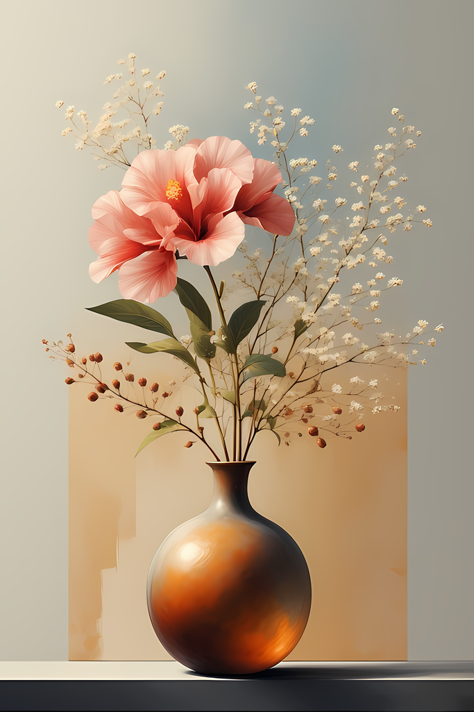 Mid-Century Inspired Botanical Prints | Elegant Floral Digital Art Collection. This Geometric Vintage Floral Art Bundle blends the timeless elegance of still life florals with a modern illustrative twist. Each design features vases of flowers paired with 