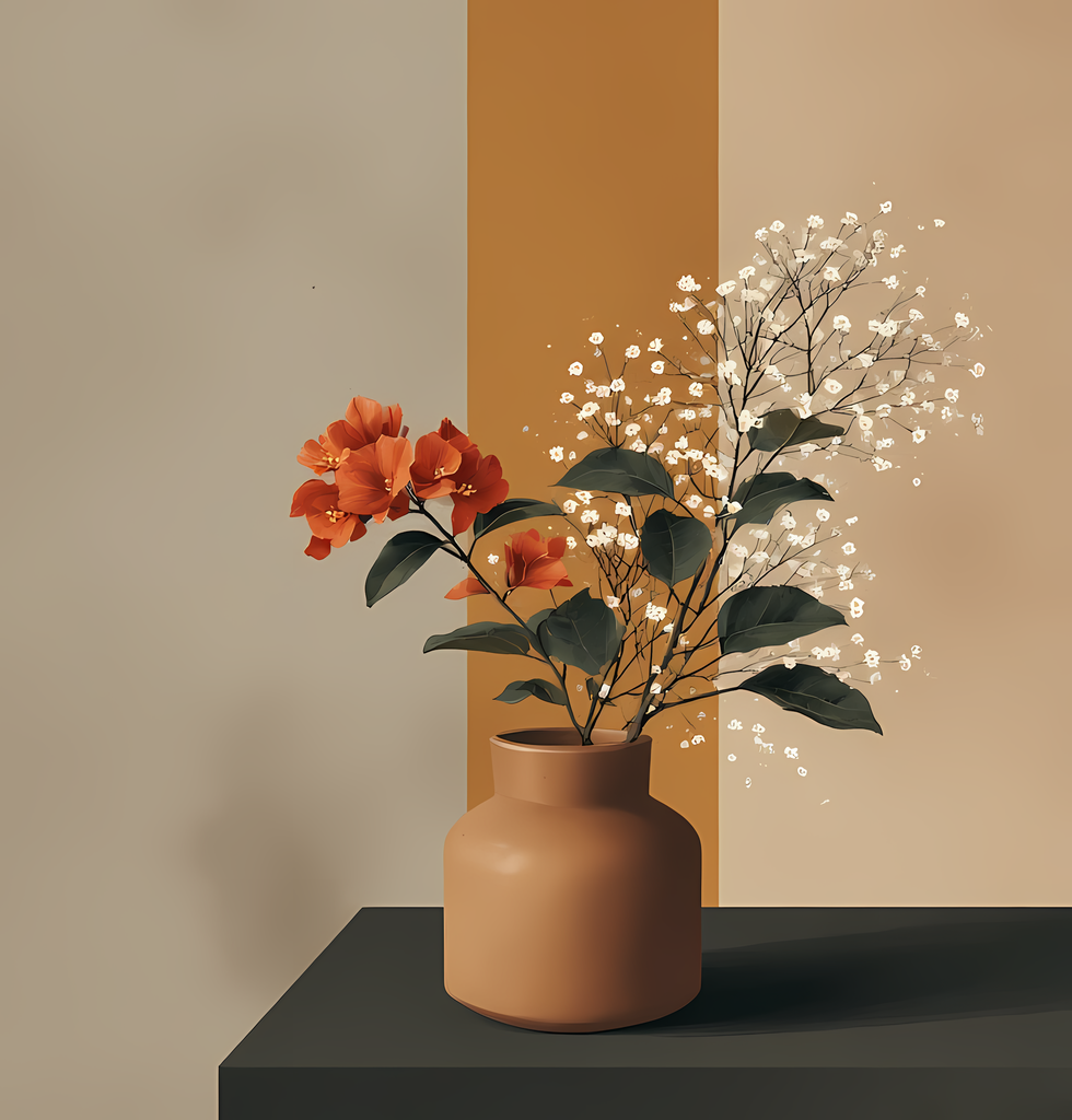 Mid-Century Inspired Botanical Prints | Elegant Floral Digital Art Collection. This Geometric Vintage Floral Art Bundle blends the timeless elegance of still life florals with a modern illustrative twist. Each design features vases of flowers paired with