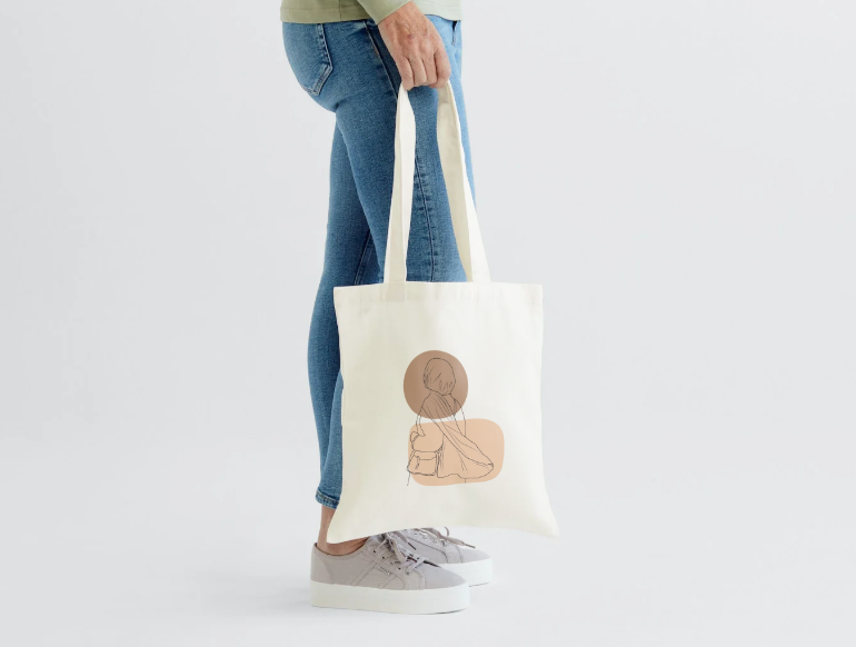 Tote Bag - Brown Hijabi - Payhip