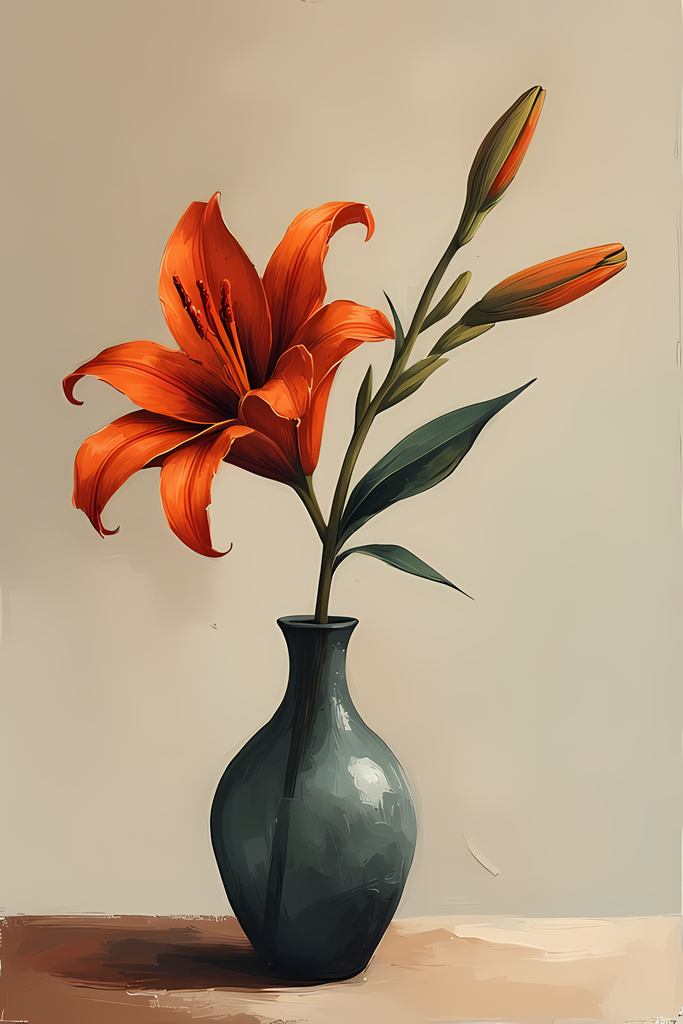 Floral Still Life Art Bundle: Painterly Impressionist Style for Home Decor. Elevate your space with this stunning collection of painterly impressionist still life artwork, featuring elegant floral arrangements in vases. With soft, earthy tones and a relax