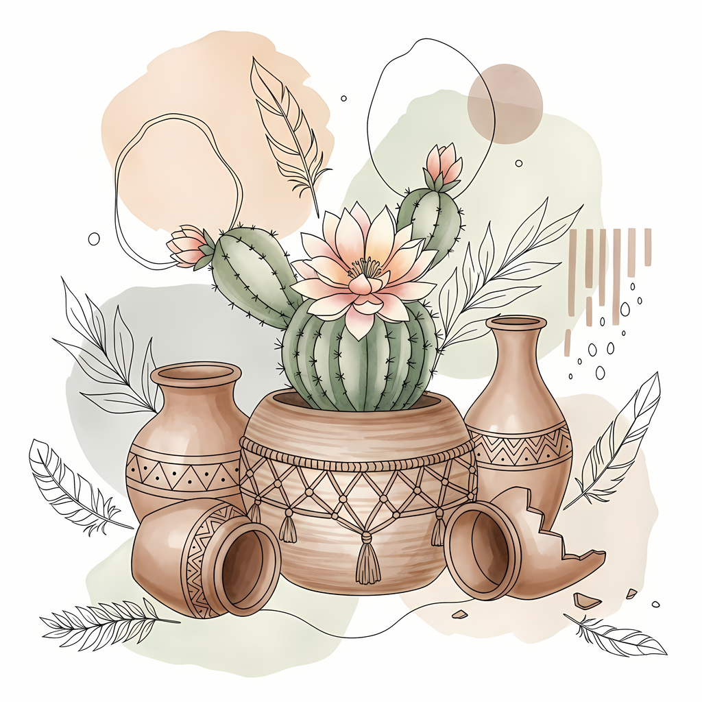 Bring warmth and elegance to your space with this beautiful boho floral wall art bundle. Featuring modern minimalist illustrations of vases filled with delicate flowers, this collection blends neutral earthy tones with soft pastel accents. The designs com