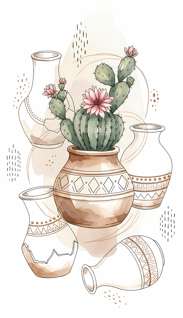 Bring warmth and elegance to your space with this beautiful boho floral wall art bundle. Featuring modern minimalist illustrations of vases filled with delicate flowers, this collection blends neutral earthy tones with soft pastel accents. The designs com