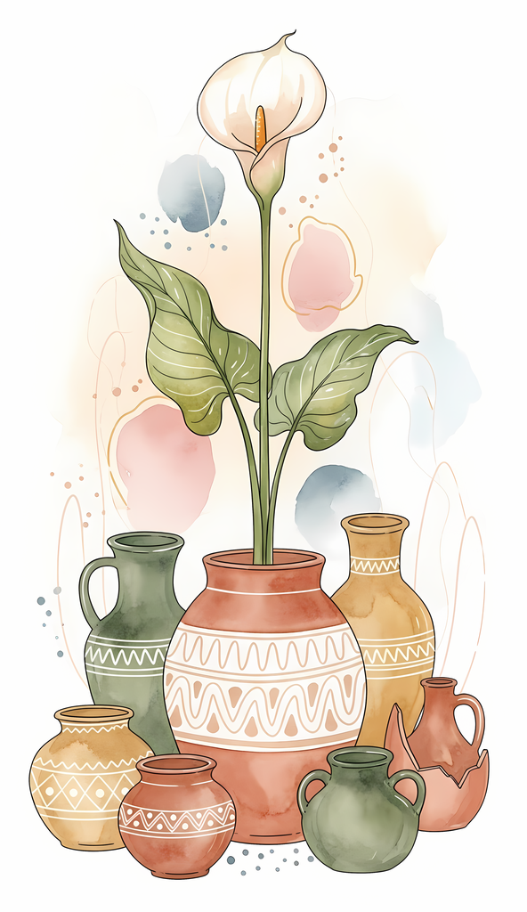 Bring warmth and elegance to your space with this beautiful boho floral wall art bundle. Featuring modern minimalist illustrations of vases filled with delicate flowers, this collection blends neutral earthy tones with soft pastel accents. The designs com