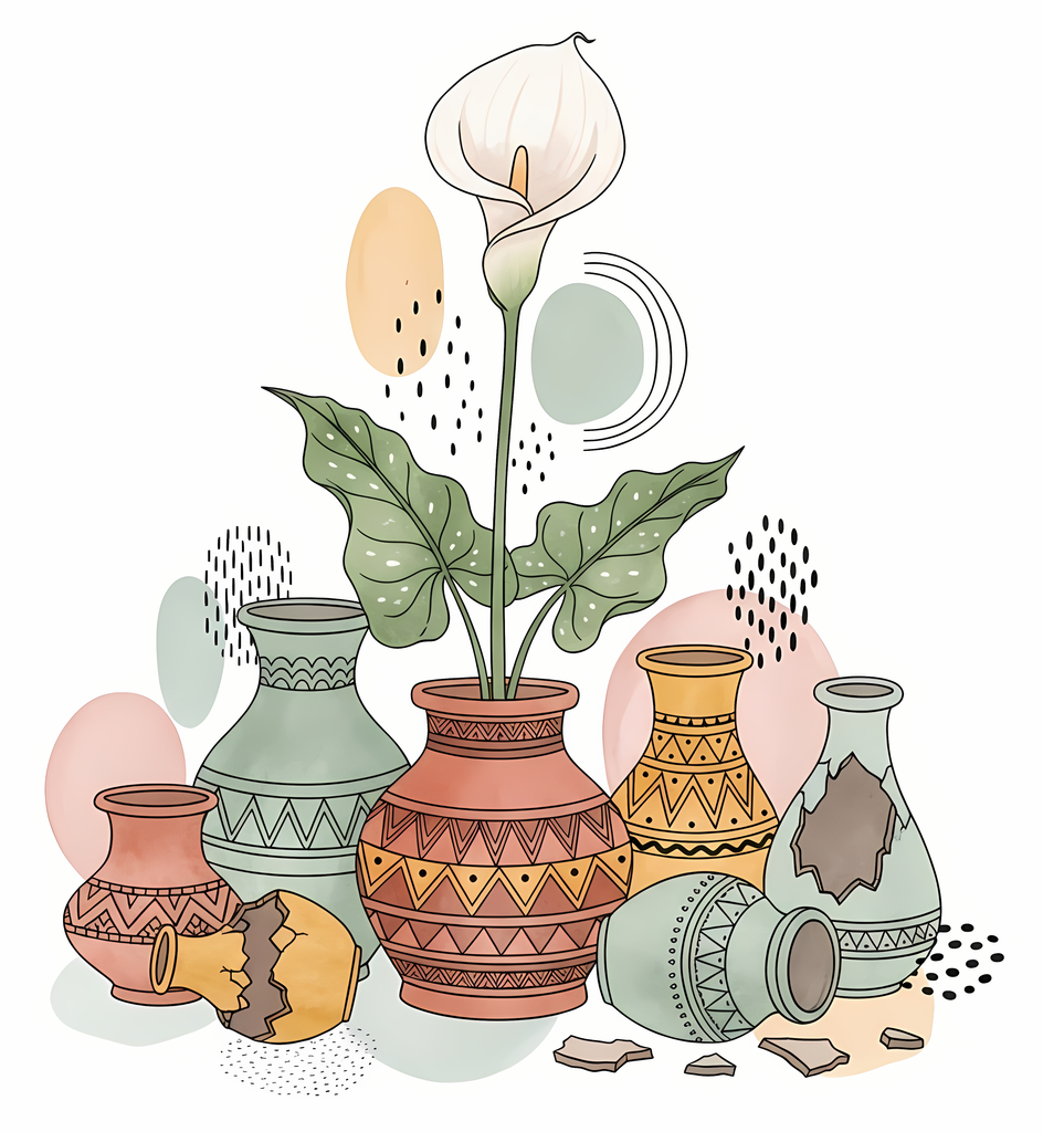 Bring warmth and elegance to your space with this beautiful boho floral wall art bundle. Featuring modern minimalist illustrations of vases filled with delicate flowers, this collection blends neutral earthy tones with soft pastel accents. The designs com