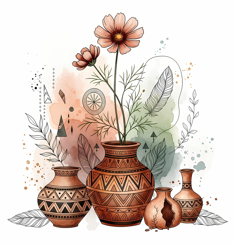 Bring warmth and elegance to your space with this beautiful boho floral wall art bundle. Featuring modern minimalist illustrations of vases filled with delicate flowers, this collection blends neutral earthy tones with soft pastel accents. The designs com