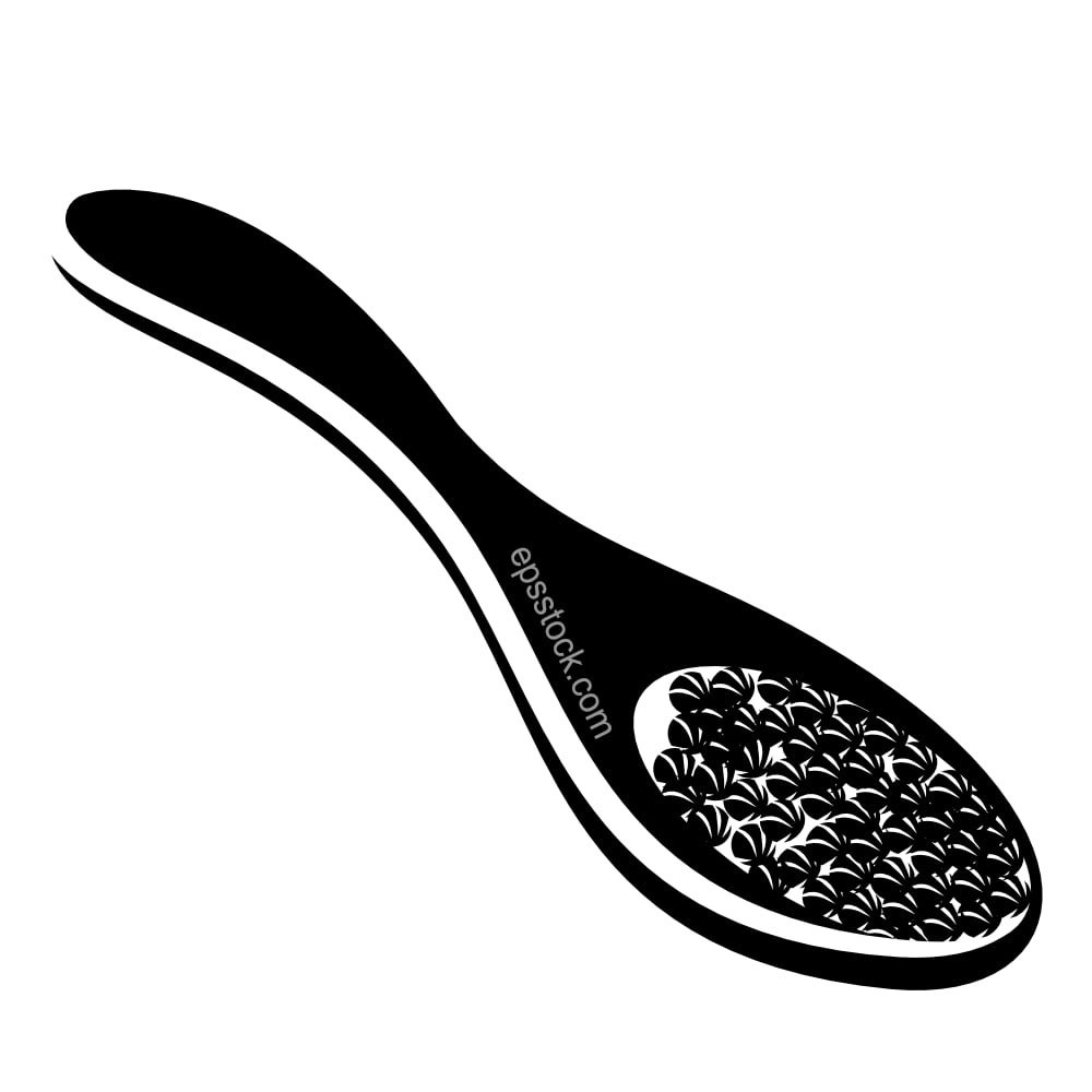 Coriander on a spoon