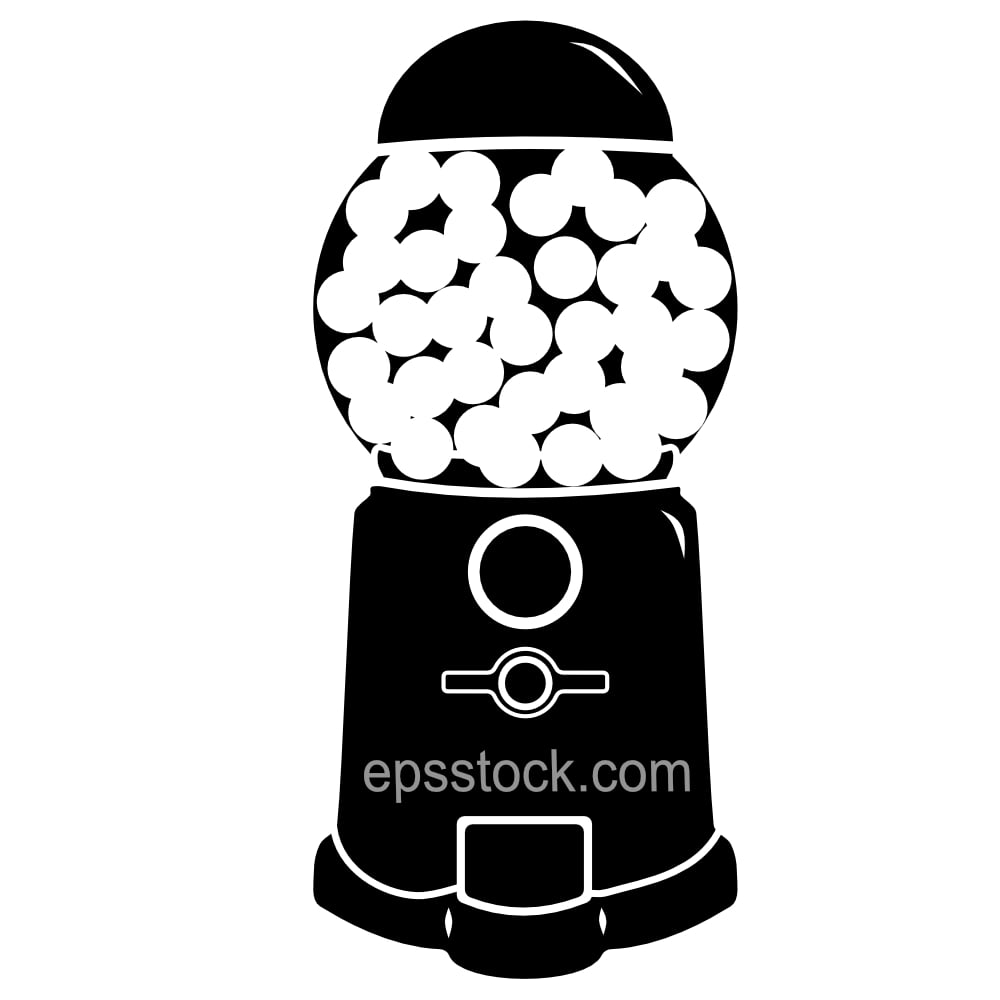 Gumball machine symbol