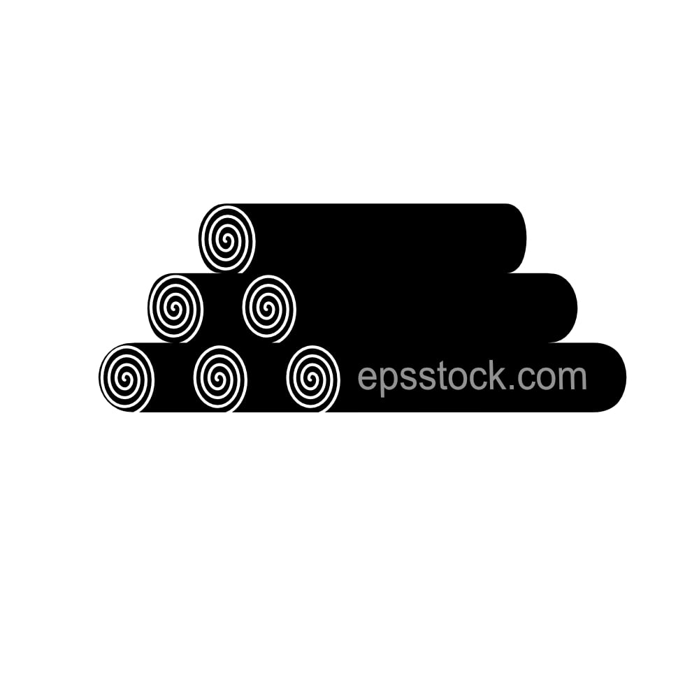 Stack of logs symbol