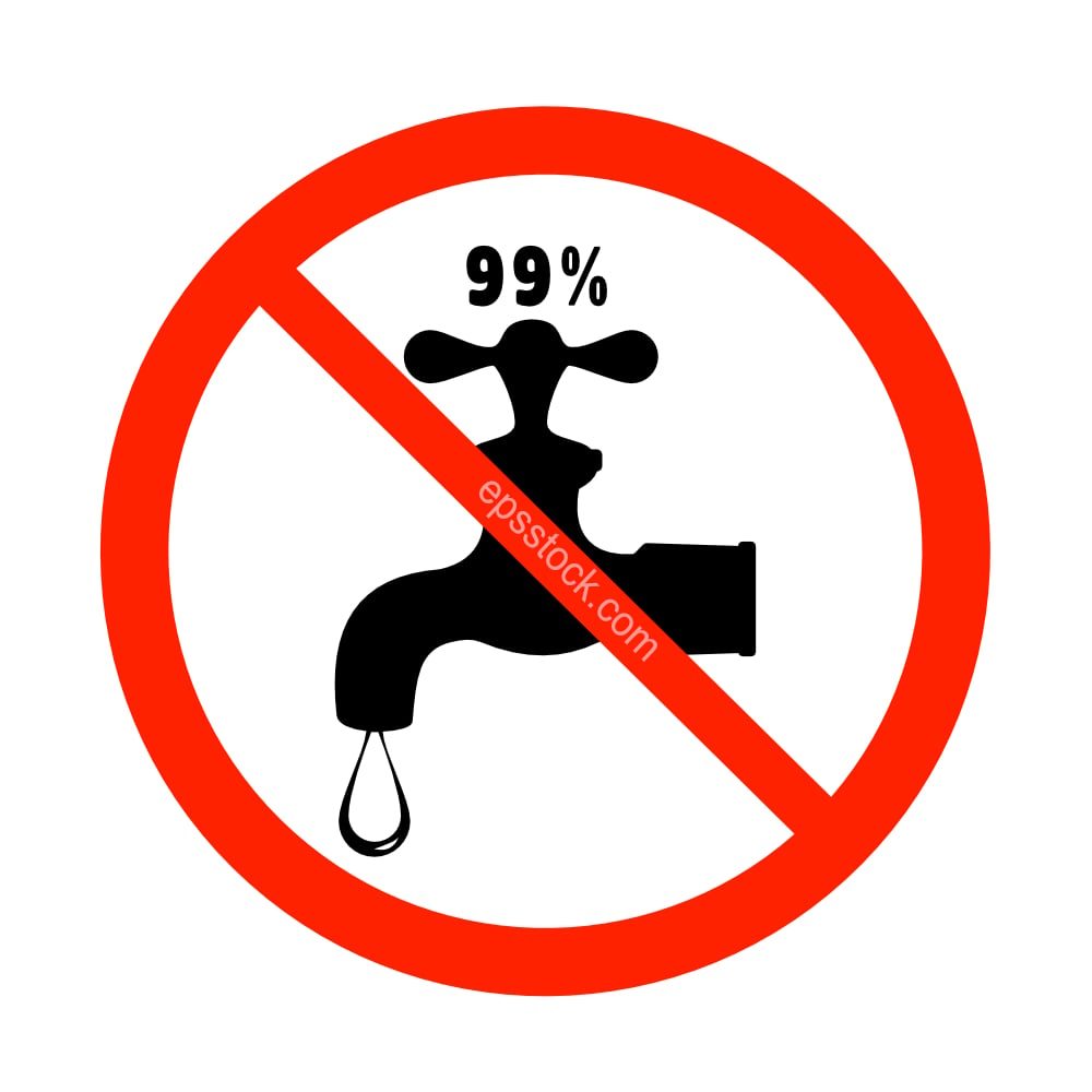close the tap save water