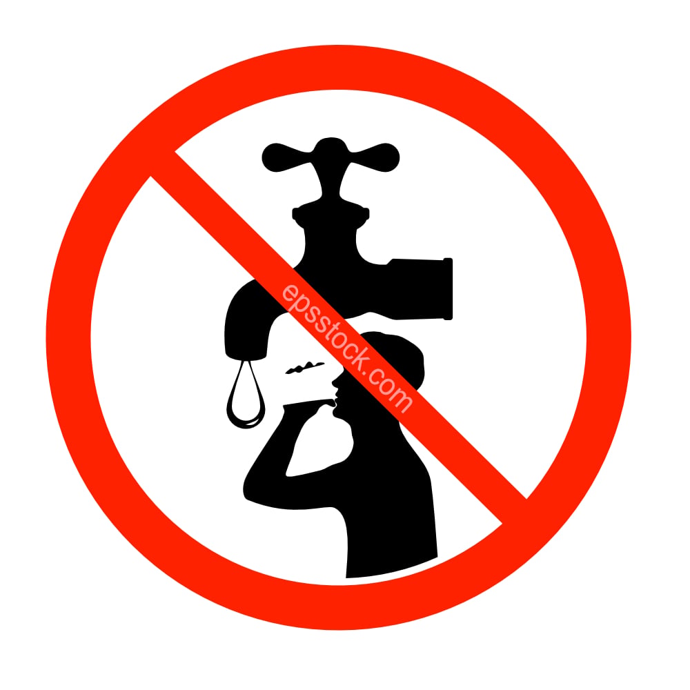 do not drink tap water