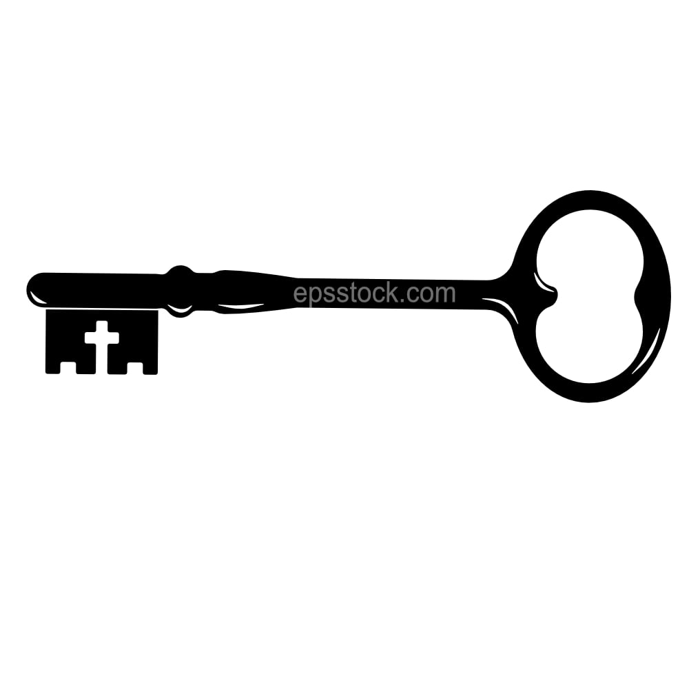 key with cross